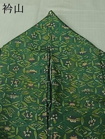 平和屋着物▽上質な小紋 単衣 草花文 正絹 逸品 AABL3760jh
