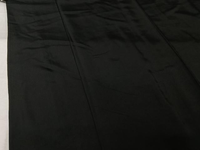 平和屋着物▽男性 黒紋付 単衣 正絹 逸品 AABL3780jh