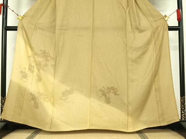 平和屋着物▽訪問着 無双 紗袷 紗×絽 童子風景文 正絹 逸品 AABL3782jh