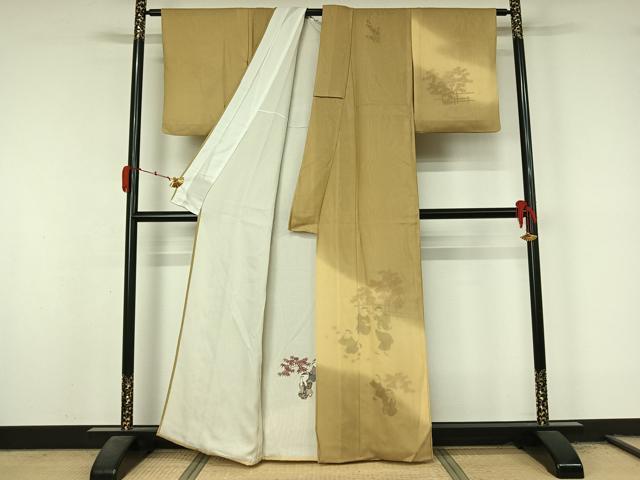 平和屋着物▽訪問着 無双 紗袷 紗×絽 童子風景文 正絹 逸品 AABL3782jh