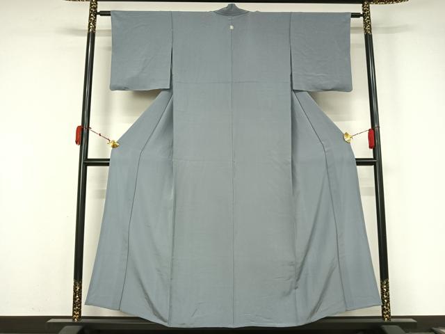 平和屋着物▽上質な色無地 単衣 秘色色 正絹 逸品 AABL3784jh
