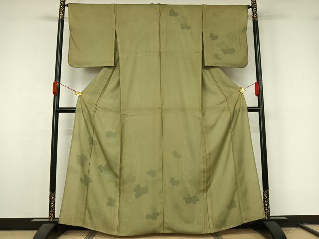 平和屋着物▽訪問着 無双 紗袷 紗×絽 草花文 正絹 逸品 AABL3792jh