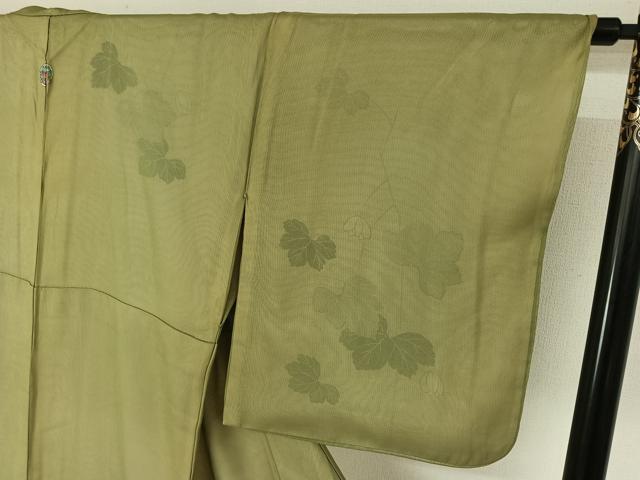 平和屋着物▽訪問着 無双 紗袷 紗×絽 草花文 正絹 逸品 AABL3792jh
