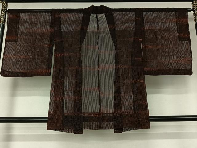平和屋着物▽羽織 スリーシーズン 春夏秋 塵除け 霞文 正絹 逸品 未使用 AABL3806jh