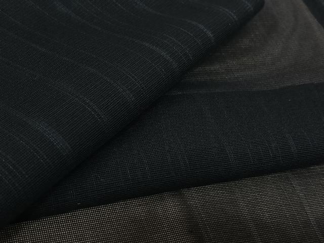 平和屋着物▽羽織 スリーシーズン 春夏秋 塵除け 縞 正絹 逸品 AABL3814jh