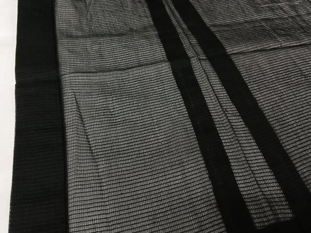 平和屋着物▽羽織 スリーシーズン 春夏秋 塵除け 紗 黒地 正絹 逸品 AABL3818jh