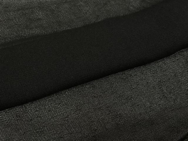 平和屋着物▽羽織 スリーシーズン 春夏秋 塵除け 紗 黒地 正絹 逸品 AABL3822jh