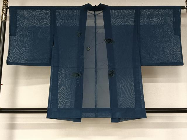 平和屋着物▽羽織 スリーシーズン 春夏秋 塵除け 草花文 正絹 逸品 AABL3829jh