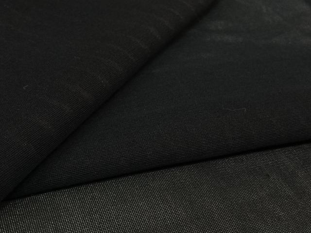 平和屋着物▽羽織 スリーシーズン 春夏秋 塵除け 紗 黒地 正絹 逸品 AABL3830jh