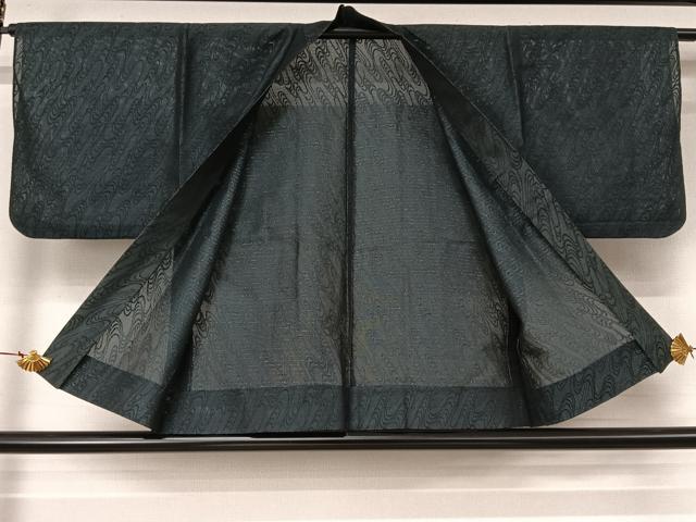 平和屋着物▽羽織 スリーシーズン 春夏秋 塵除け 紗 流水文 正絹 逸品 AABL3833jh
