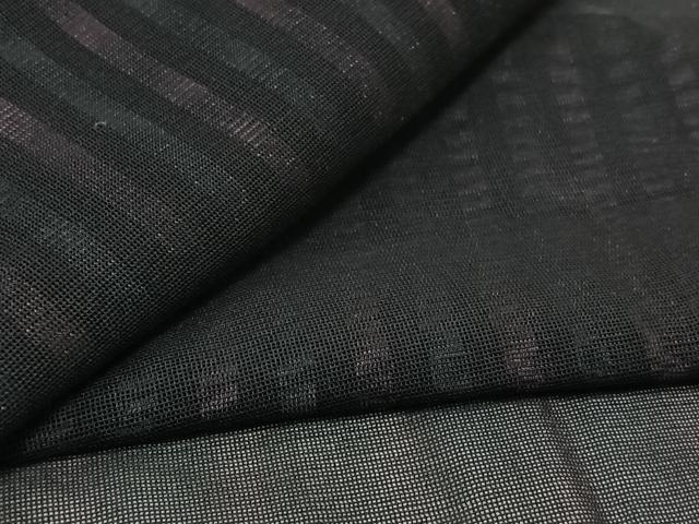平和屋着物▽羽織 スリーシーズン 春夏秋 塵除け 縞紋紗 正絹 逸品 AABL3836jh