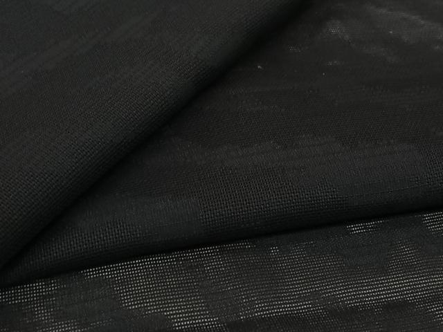 平和屋着物▽羽織 スリーシーズン 春夏秋 塵除け 霞紋紗 黒地 AABL3837jh