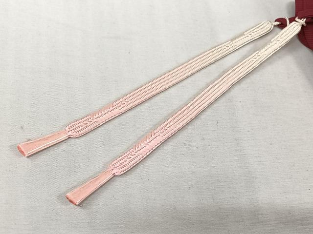 平和屋着物▽羽織 スリーシーズン 春夏秋 塵除け 絽 草花文 中紅色 正絹 逸品 AABL3843jh