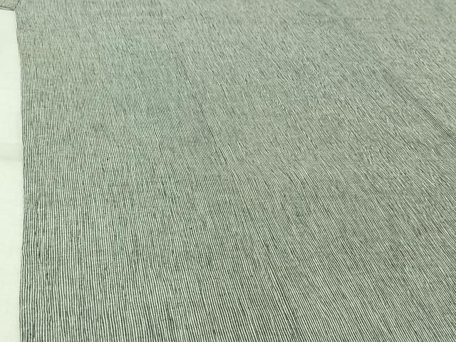 平和屋着物▽小紋 単衣 縞 綿 AABL3853jh