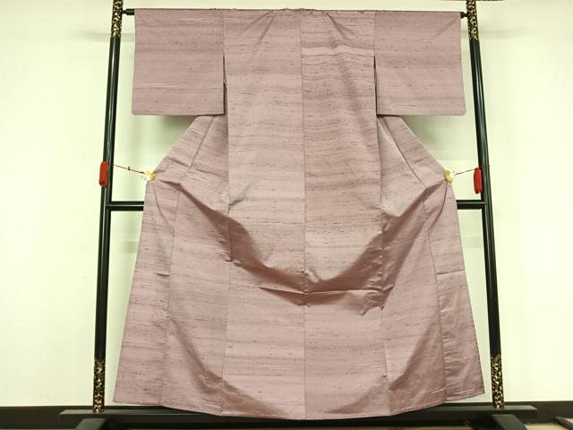 平和屋着物▽上質な紬 単衣 霞文 正絹 逸品 AABL3857jh