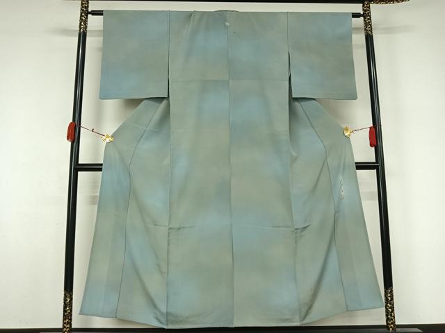 平和屋着物▽染色作家 斉藤三才 小紋 単衣 霞文 暈し染め 正絹 逸品 AABL3870jh