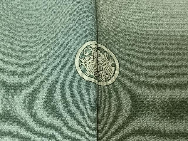 平和屋着物▽染色作家 斉藤三才 小紋 単衣 霞文 暈し染め 正絹 逸品 AABL3870jh
