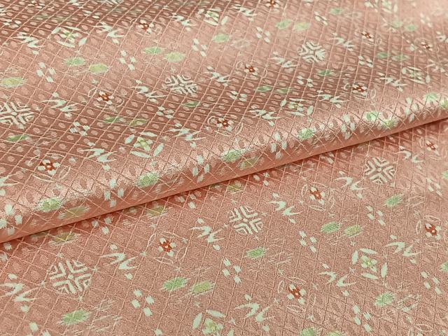 平和屋着物▽上質な小紋 単衣 琉球絣文様 正絹 逸品 AABL3873jh