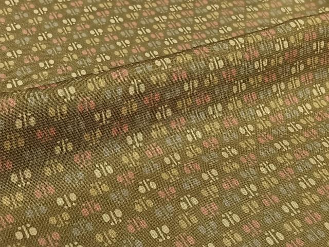平和屋着物▽江戸小紋 伝承手彫型染め 伊勢型小紋 単衣 遠州椿 反端付き 正絹 逸品 AABL3876jh