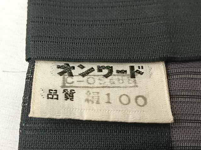 平和屋着物▽道行コート スリーシーズン 春夏秋 塵除け 縞 黒地 正絹 逸品 AABL3892jh