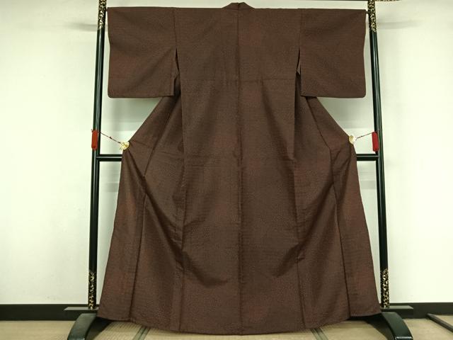 平和屋着物▽小紋 単衣 霞文 洗える着物 AABL3902jh