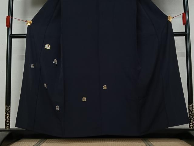 平和屋着物▽訪問着 単衣 総刺繍 竹屋町刺繍 象 金糸 正絹 逸品 AABL3914jh