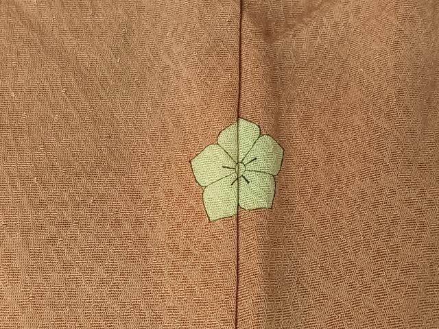 平和屋着物▽上質な色無地 単衣 霞地紋 虹色 正絹 逸品 AABL3917jh