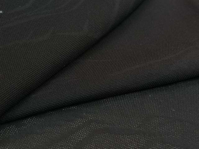 平和屋着物▽羽織 スリーシーズン 春夏秋 塵除け 流水文 黒地 正絹 逸品 AABL3921jh