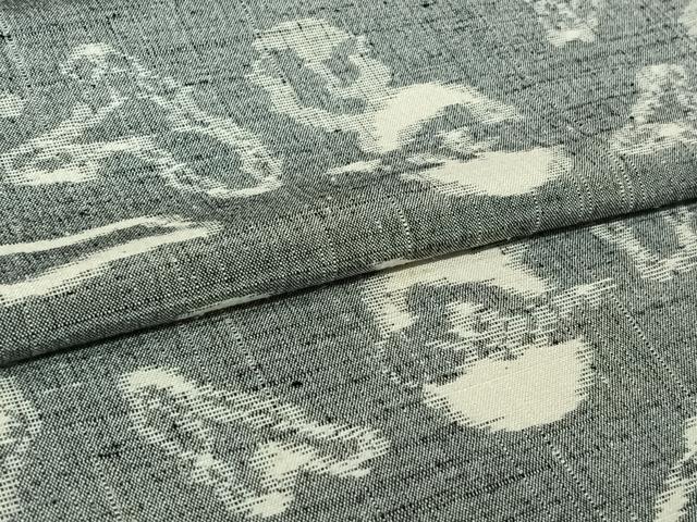 平和屋着物▽上質な紬 単衣 成り物 正絹 逸品 AABL3951jh