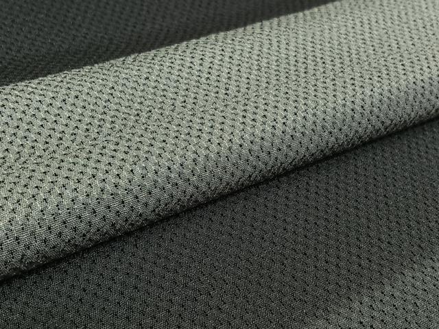 平和屋着物▽お召 単衣 横段文 正絹 逸品 AABL3955jh