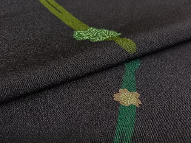 平和屋着物▽世界的人形師 辻村寿三郎 ジュサブロー 小紋 単衣 簪 正絹 逸品 AABL3959jh