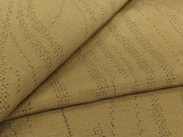 平和屋着物▽結城紬 単衣 80亀甲 流水文 正絹 逸品 AABL3962jh