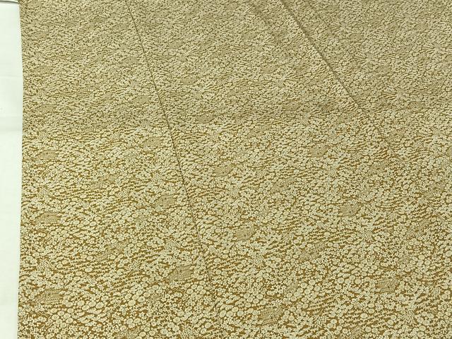 平和屋着物▽上質な小紋 単衣 風景花文 正絹 逸品 AABL3971jh