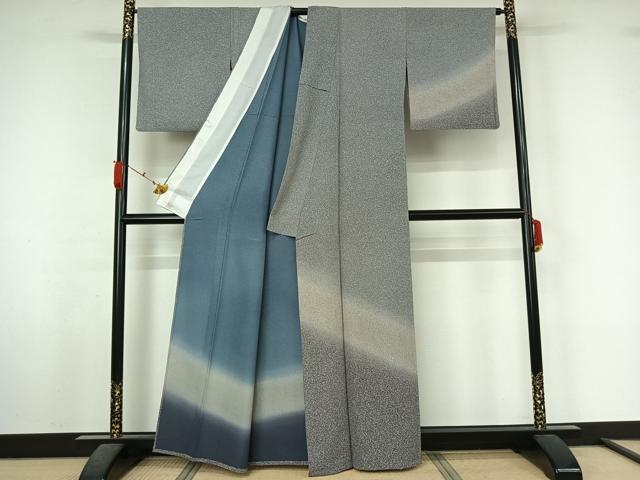 平和屋着物▽訪問着 単衣 霞文 暈し染め 正絹 逸品 AABL3985jh
