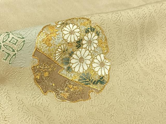 平和屋着物▽豪華色留袖 単衣 作家物 駒刺繍 雪輪花文 暈し染め 金銀彩 正絹 逸品 AABL4021jh