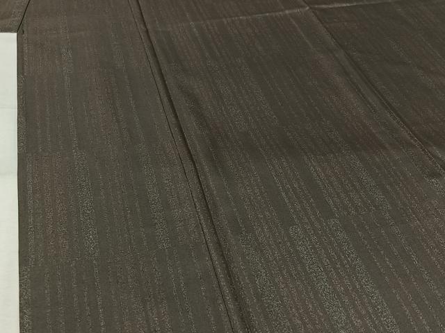 平和屋着物▽本場染大島紬 単衣 縞 ゑり善扱い 正絹 逸品 未使用 AABL4026jh