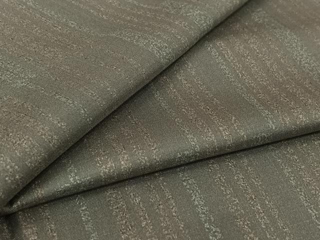 平和屋着物▽本場染大島紬 単衣 縞 ゑり善扱い 正絹 逸品 未使用 AABL4026jh