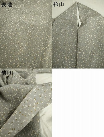 平和屋着物●訪問着 更紗花文 金彩 鬼しぼ縮緬 正絹 逸品 AABL4070cs