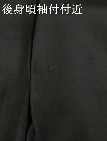平和屋着物●男性 黒紋付 正絹 逸品 AABL4076cs