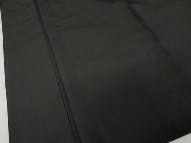 平和屋着物●男性 黒紋付 正絹 逸品 AABL4076cs