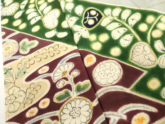 平和屋着物●訪問着 辻が花 正絹 逸品 AABL4091cs