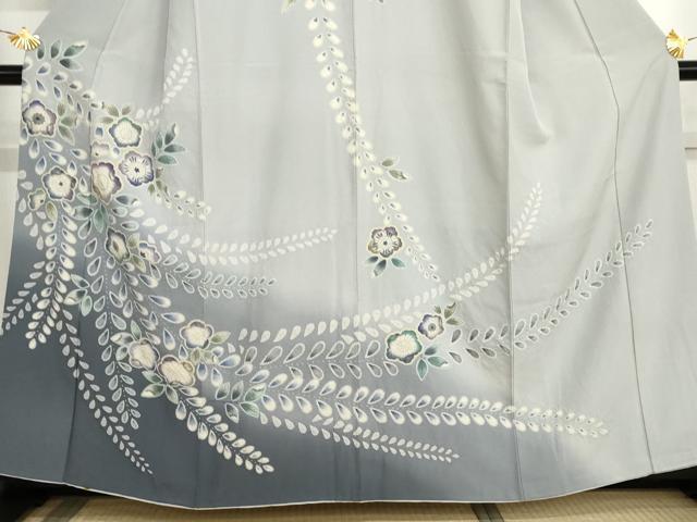 平和屋着物●訪問着 辻が花 絞り 暈し染め 正絹 逸品 AABL4102cs