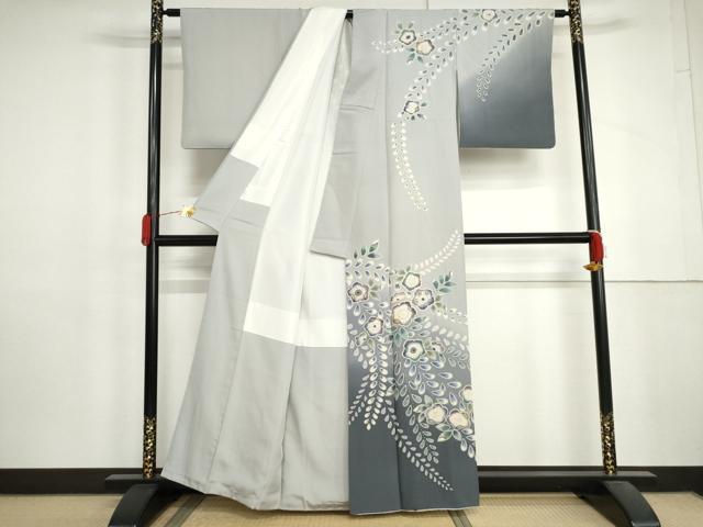 平和屋着物●訪問着 辻が花 絞り 暈し染め 正絹 逸品 AABL4102cs