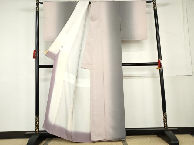 平和屋着物●上質な小紋 霞間道 暈し染め 正絹 逸品 未使用 AABL4105cs