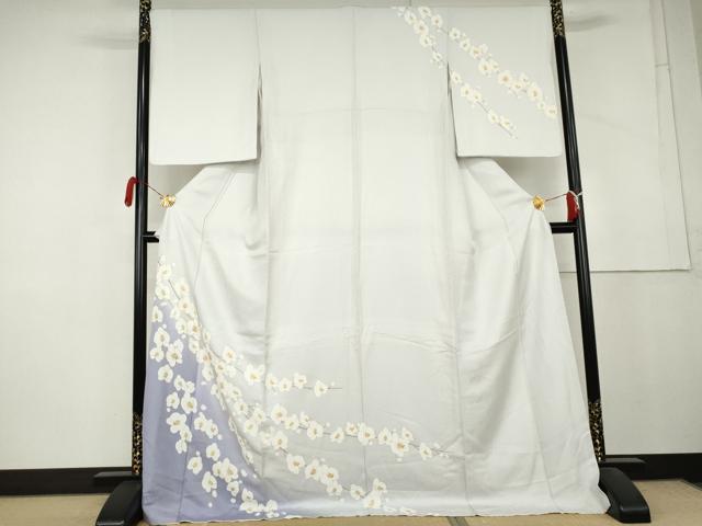 平和屋着物●訪問着 胡蝶蘭 暈し染め 金彩 ロング丈 正絹 逸品 AABL4108cs