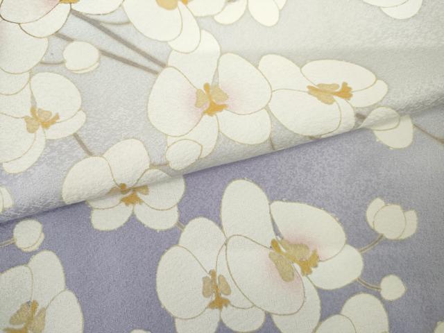 平和屋着物●訪問着 胡蝶蘭 暈し染め 金彩 ロング丈 正絹 逸品 AABL4108cs