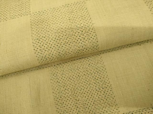 平和屋着物●結城紬 市松 正絹 逸品 AABL4110cs