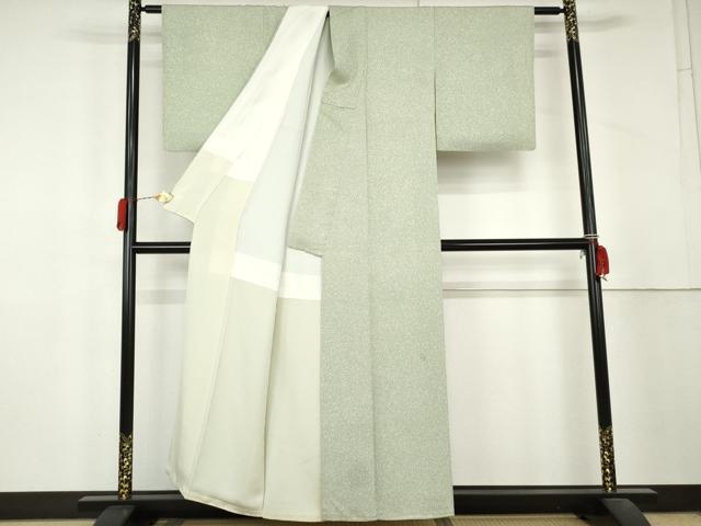 平和屋着物●京友禅の第一人者 松井青々 小紋 霞文 正絹 逸品 AABL4120cs
