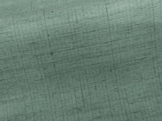 平和屋着物●上質な紬 作家物 色無地 錆浅葱色 正絹 逸品 AABL4128cs