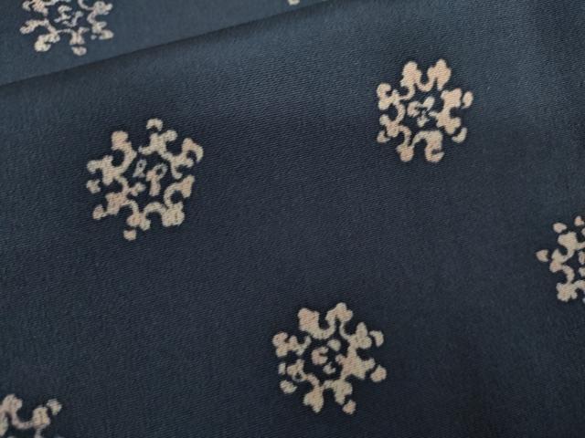平和屋着物●上質な小紋 舞花文 正絹 逸品 AABL4129cs